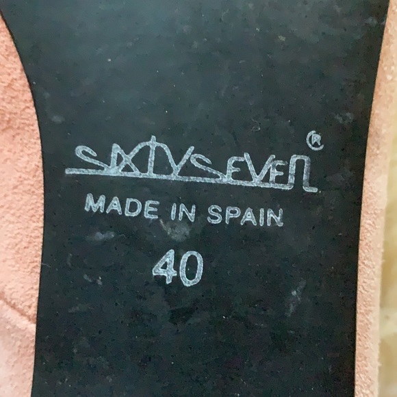 Sixtyseven ballet flats. Pink suede with studs - Picture 6 of 6